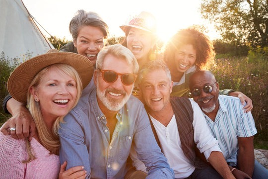 Friends connecting at a social gathering